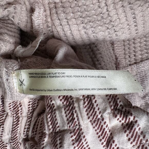 Free People One Harriet Striped Shorts Mauve Relaxed Boho Size Medium - Picture 5 of 5